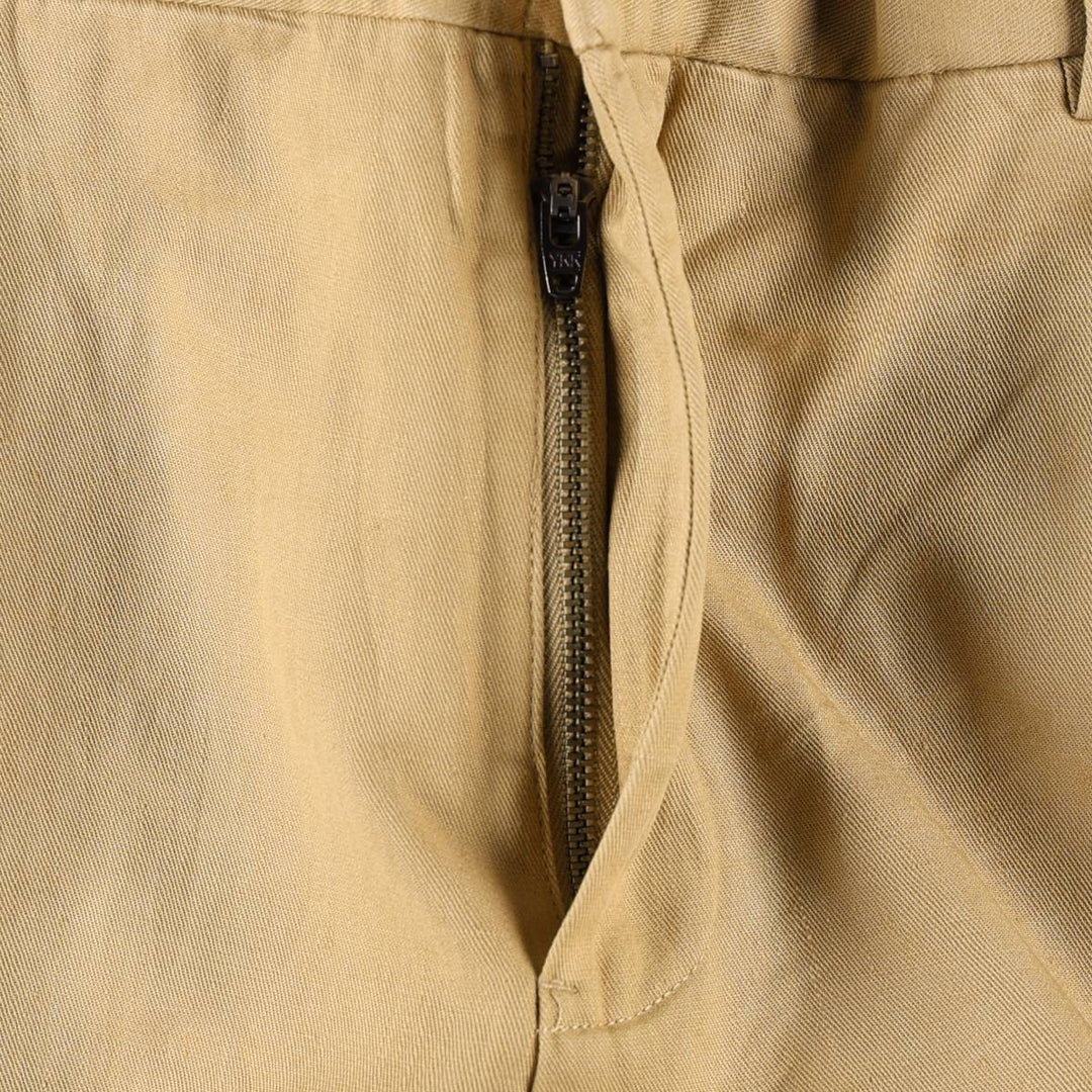 Ralph Lauren POLO by Ralph Lauren linen pants/slacks, men's size W39 (approx.) linen Beige type Vintage Second Hand