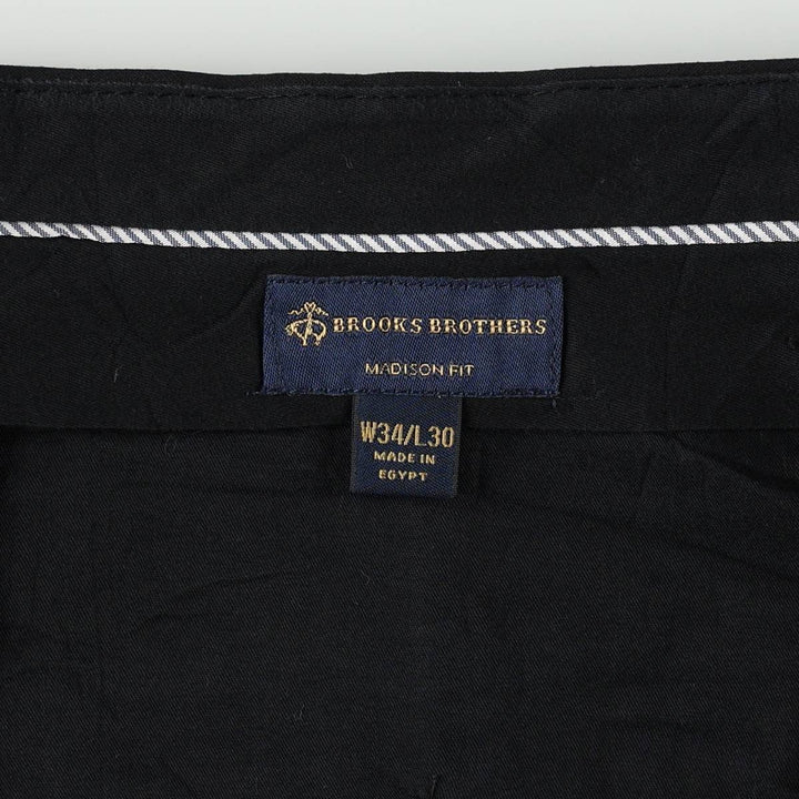 Brooks Brothers Madison Fit wool trousers, men's size W35 (approx.) wool black type Vintage Second Hand