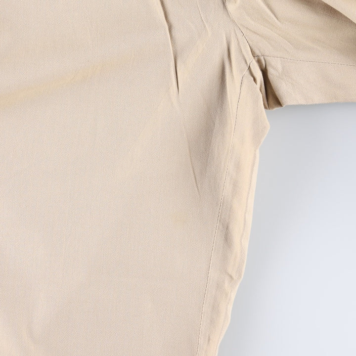 Ralph Lauren POLO by Ralph Lauren Two-Pleat Herringbone Slacks Pants, Men's Size W33 (approx.) cotton Beige type Vintage Second Hand