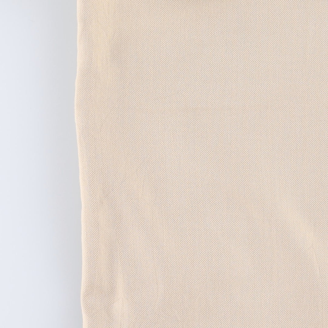 Ralph Lauren POLO by Ralph Lauren Two-Pleat Herringbone Slacks Pants, Men's Size W33 (approx.) cotton Beige type Vintage Second Hand