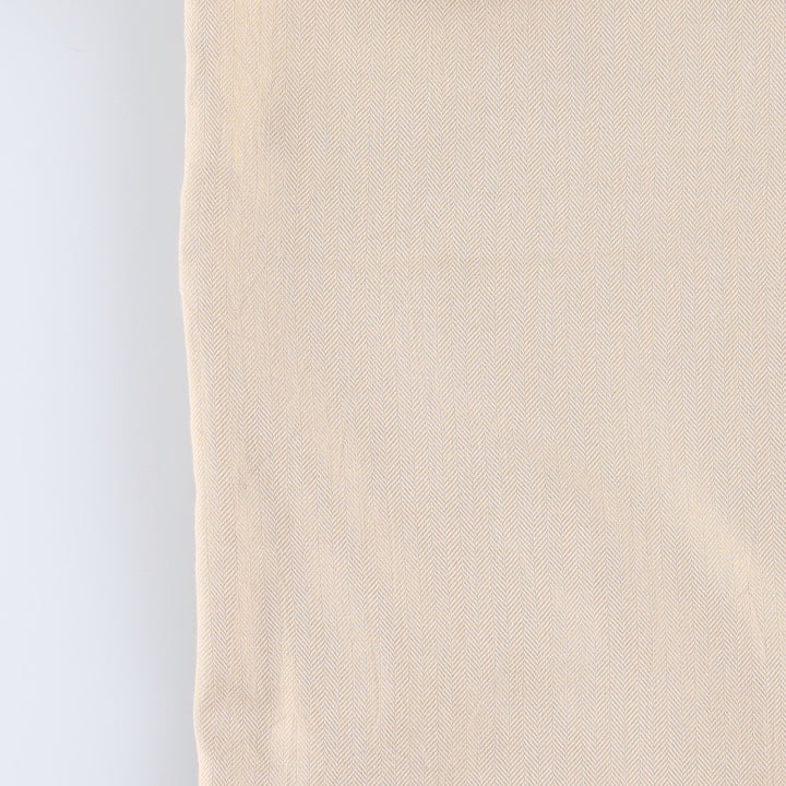 Ralph Lauren POLO by Ralph Lauren Two-Pleat Herringbone Slacks Pants, Men's Size W33 (approx.) cotton Beige type Vintage Second Hand
