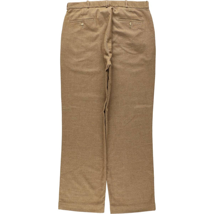 Ralph Lauren POLO by Ralph Lauren slacks pants, men's size W36 (approx.) polyester brown type Vintage Second Hand