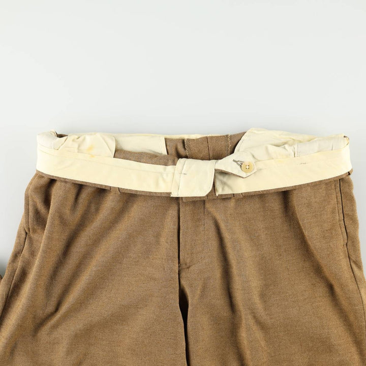 Ralph Lauren POLO by Ralph Lauren slacks pants, men's size W36 (approx.) polyester brown type Vintage Second Hand