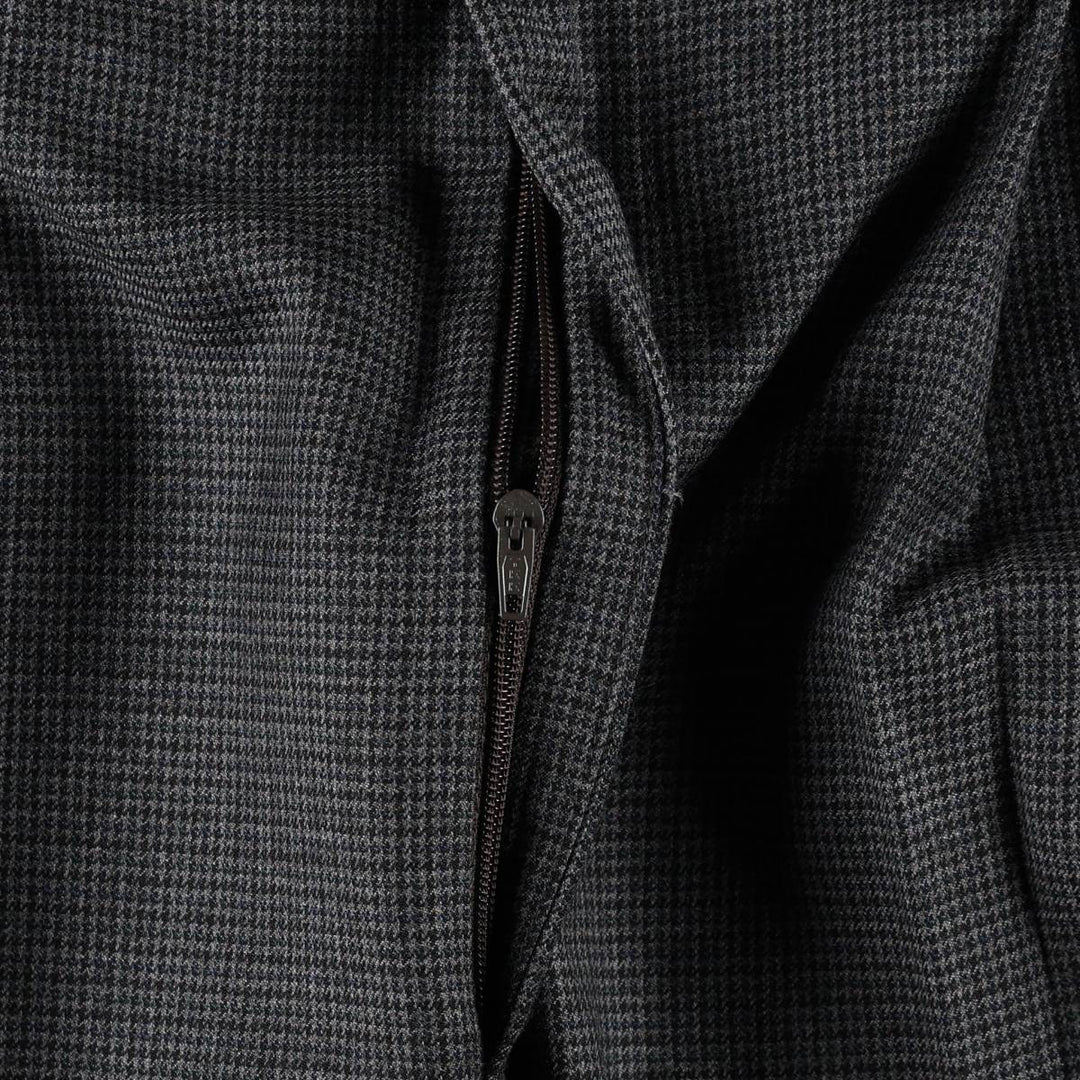 Ralph Lauren LAUREN Check Pattern Houndstooth Pattern Two-Pleat Wool Trousers Slacks Men's W31 (approx.) wool gray type Vintage Second Hand