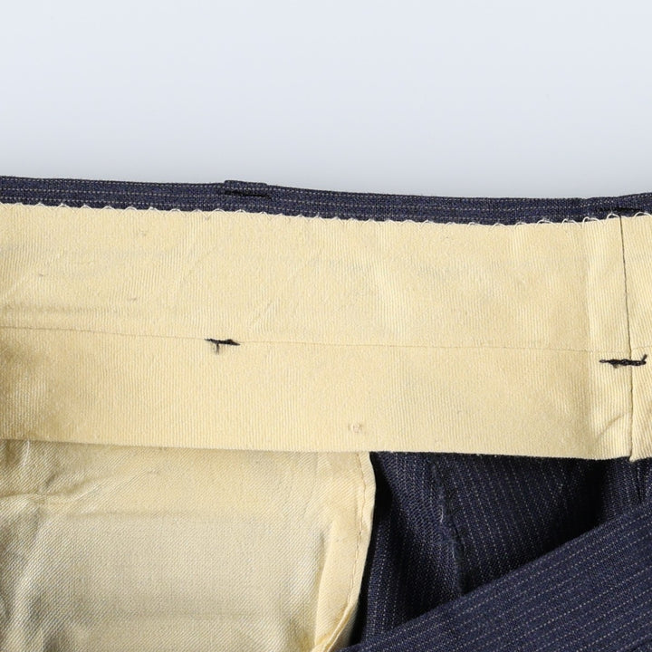90'S Vintage Striped Slacks, Men's Size W33 unclear Charcoal Vintage Second Hand