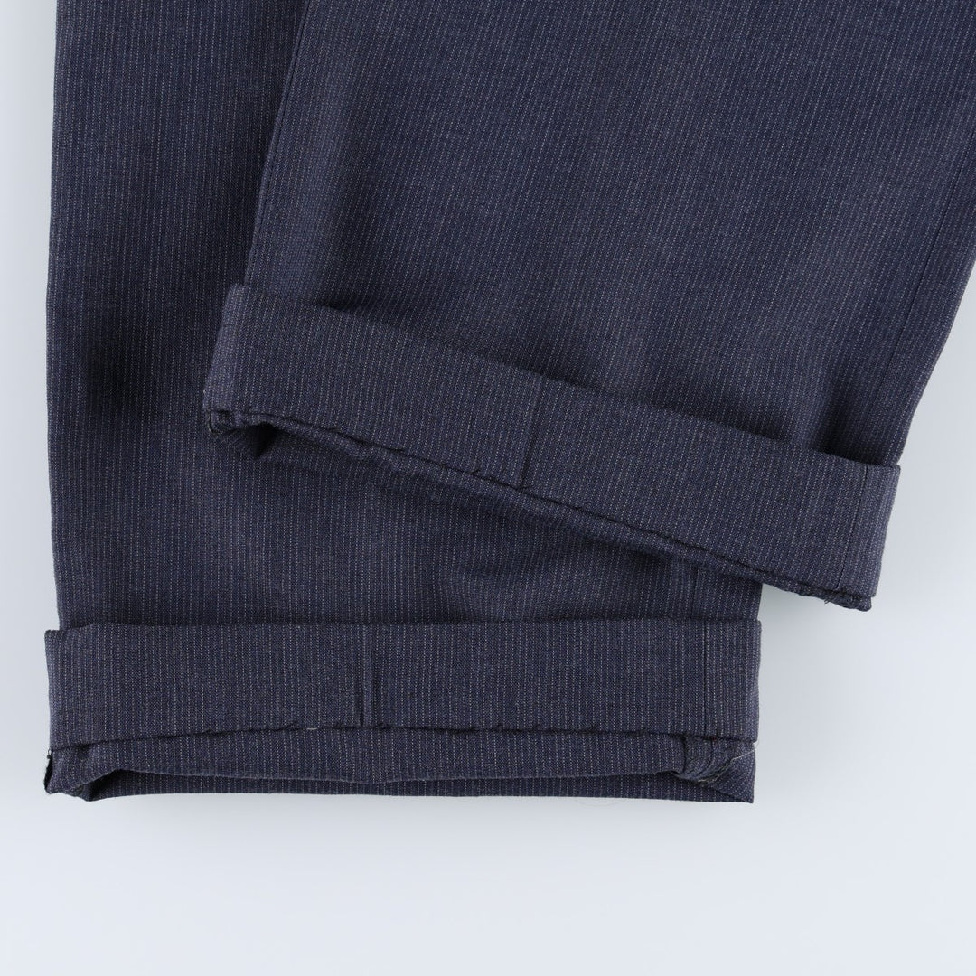 90'S Vintage Striped Slacks, Men's Size W33 unclear Charcoal Vintage Second Hand