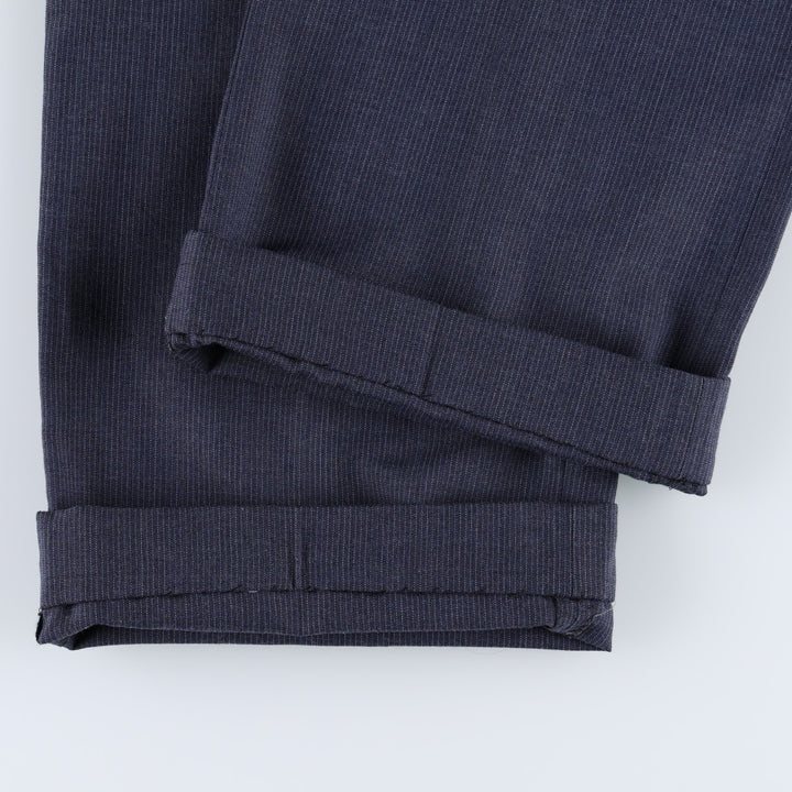 90'S Vintage Striped Slacks, Men's Size W33 unclear Charcoal Vintage Second Hand