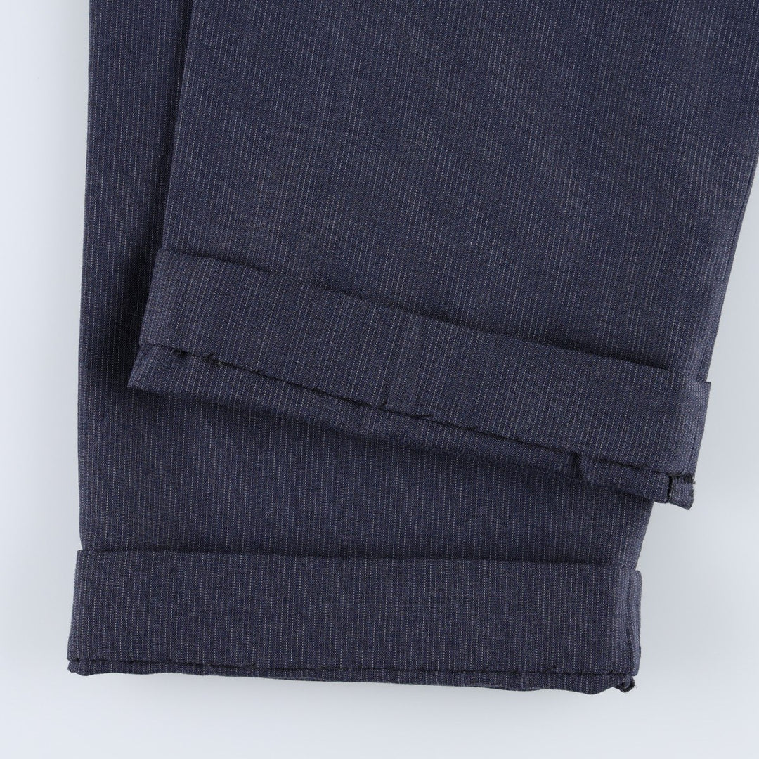 90'S Vintage Striped Slacks, Men's Size W33 unclear Charcoal Vintage Second Hand