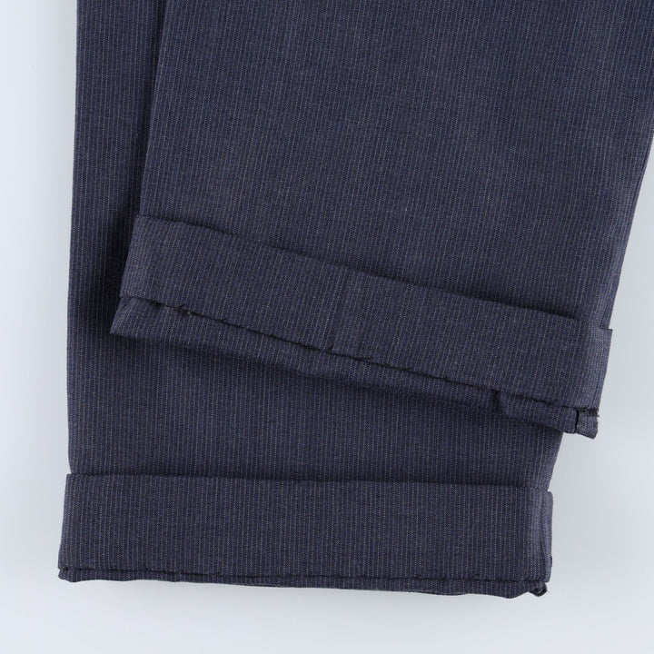 90'S Vintage Striped Slacks, Men's Size W33 unclear Charcoal Vintage Second Hand