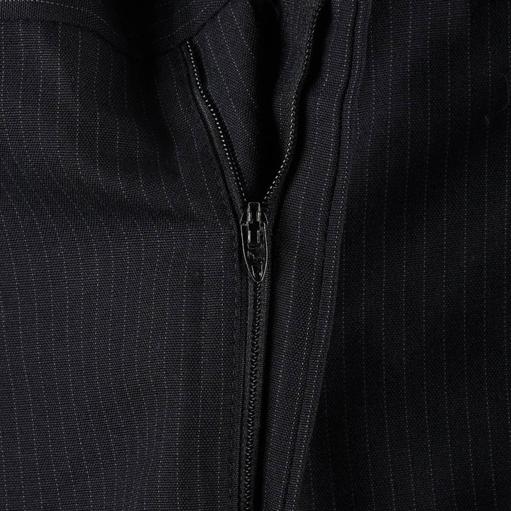 Vintage striped pattern slacks for men, size W33 unclear navy blue type Vintage Second Hand