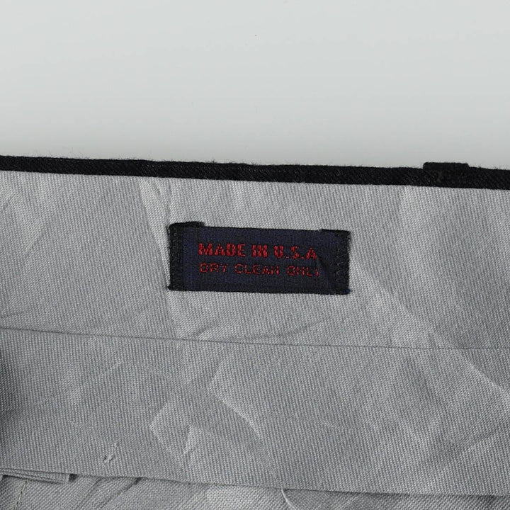 ~90'S Striped Pattern Slacks Pants, Made in USA, Men's W35 (approx.), Vintage unclear navy blue type Vintage Second Hand