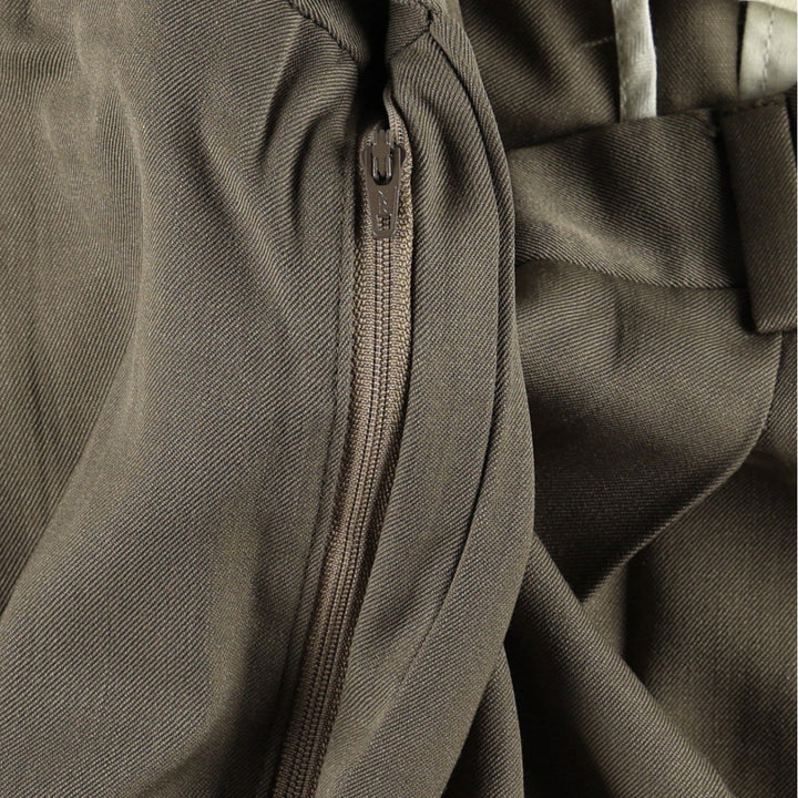 Pierre Cardin slacks, made in the USA, men's size W35 (approx.), two pleats. unclear brown type Vintage Second Hand