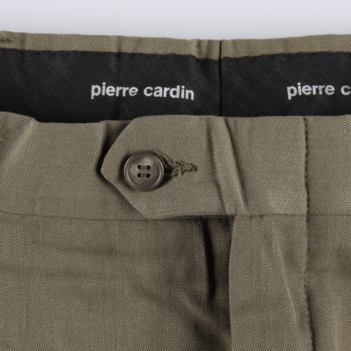 Pierre Cardin slacks, made in the USA, men's size W35 (approx.), two pleats. unclear brown type Vintage Second Hand