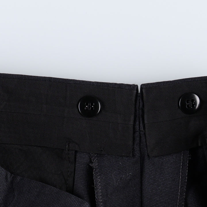 Vintage men's two-pleat slacks from the 1990s, equivalent to size W32. unclear navy blue type Vintage Second Hand