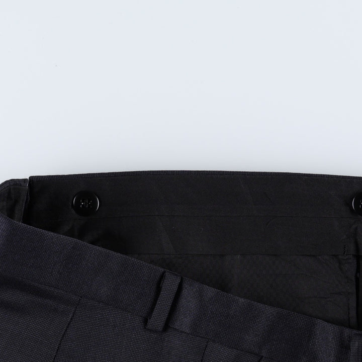 Vintage men's two-pleat slacks from the 1990s, equivalent to size W32. unclear navy blue type Vintage Second Hand