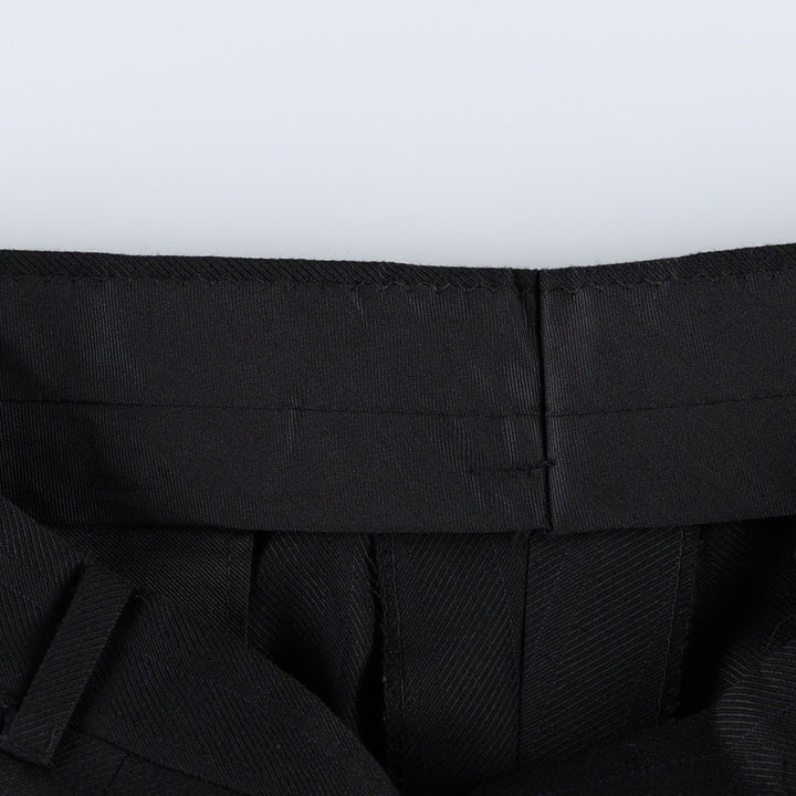 Vintage men's two-pleat slacks from the 1990s, equivalent to size W32. unclear navy blue type Vintage Second Hand