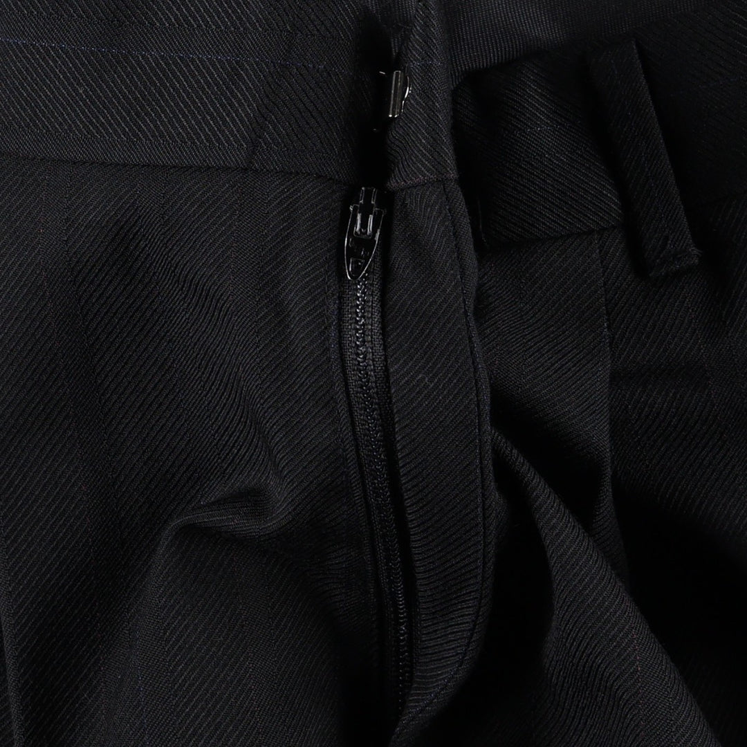 Vintage men's two-pleat slacks from the 1990s, equivalent to size W32. unclear navy blue type Vintage Second Hand