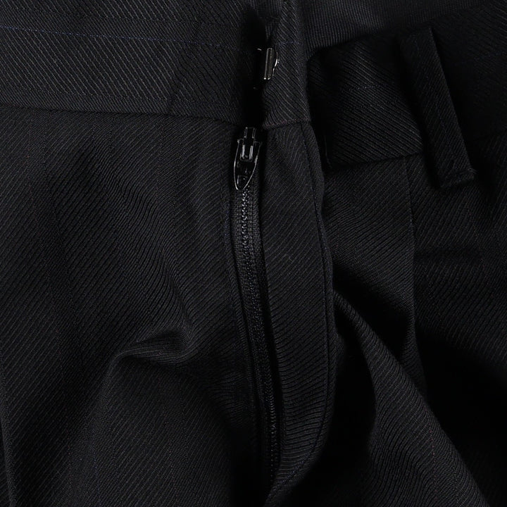 Vintage men's two-pleat slacks from the 1990s, equivalent to size W32. unclear navy blue type Vintage Second Hand
