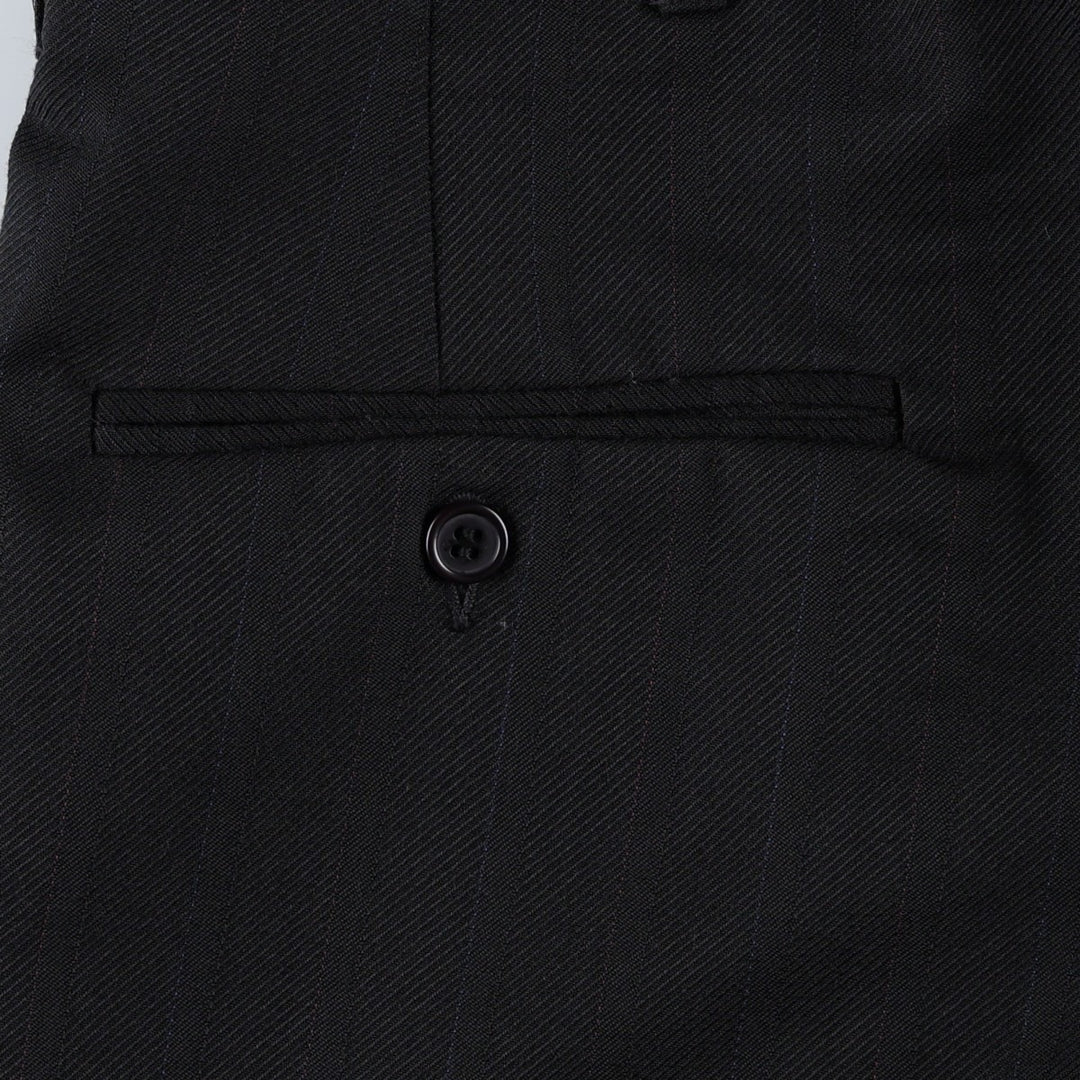 Vintage men's two-pleat slacks from the 1990s, equivalent to size W32. unclear navy blue type Vintage Second Hand