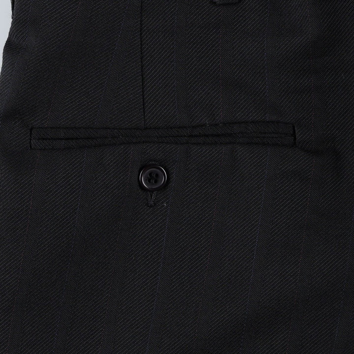 Vintage men's two-pleat slacks from the 1990s, equivalent to size W32. unclear navy blue type Vintage Second Hand