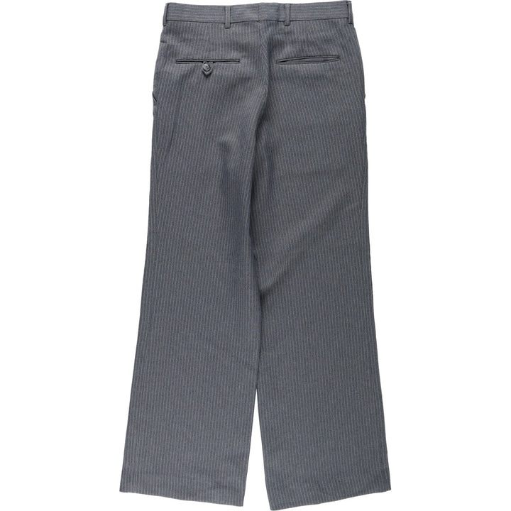 Vintage striped pattern slacks for men, size W31 unclear gray type Vintage Second Hand