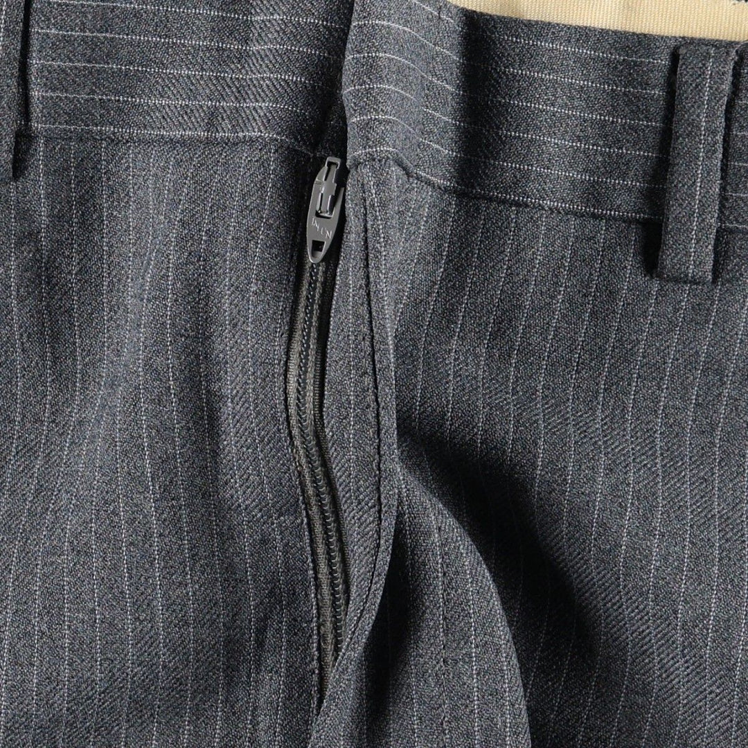 Vintage striped pattern slacks for men, size W31 unclear gray type Vintage Second Hand
