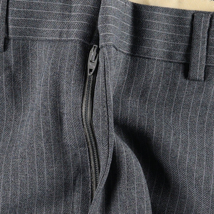 Vintage striped pattern slacks for men, size W31 unclear gray type Vintage Second Hand