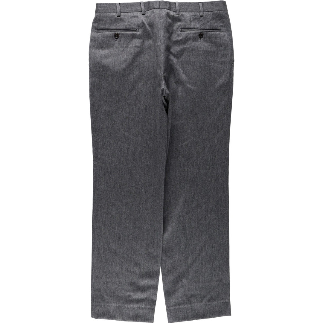 Valentino Lebole one-tuck wool trousers, men's size W36 (approx.) wool gray type Vintage Second Hand