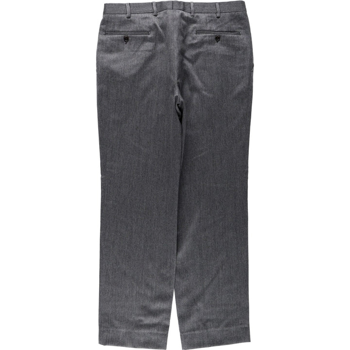 Valentino Lebole one-tuck wool trousers, men's size W36 (approx.) wool gray type Vintage Second Hand