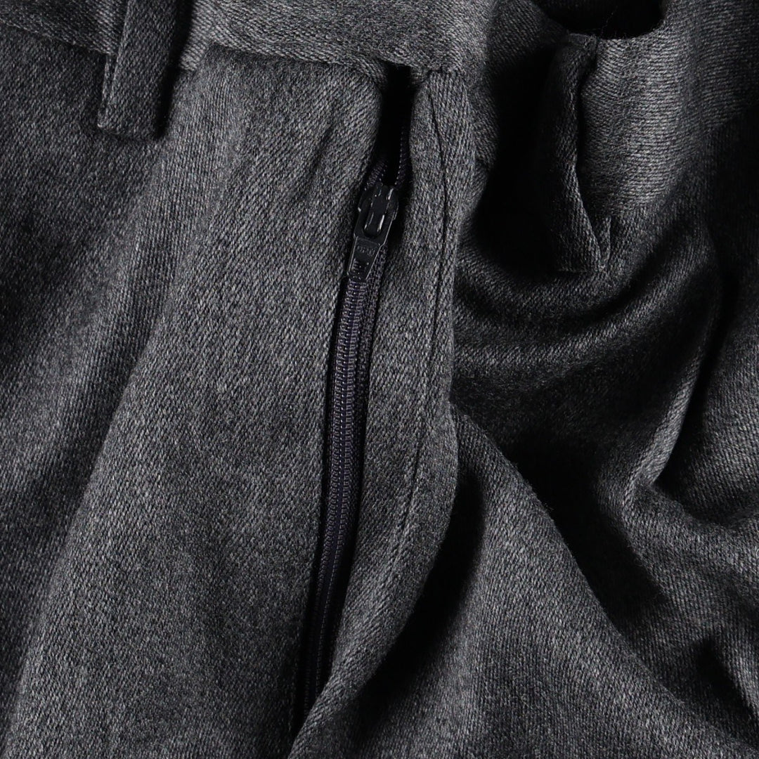 Valentino Lebole one-tuck wool trousers, men's size W36 (approx.) wool gray type Vintage Second Hand