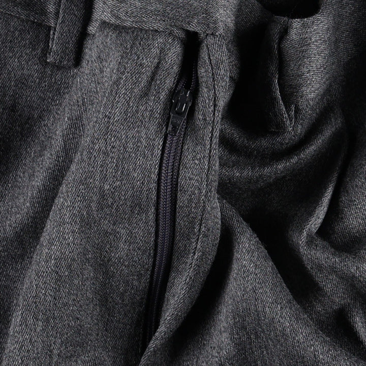 Valentino Lebole one-tuck wool trousers, men's size W36 (approx.) wool gray type Vintage Second Hand