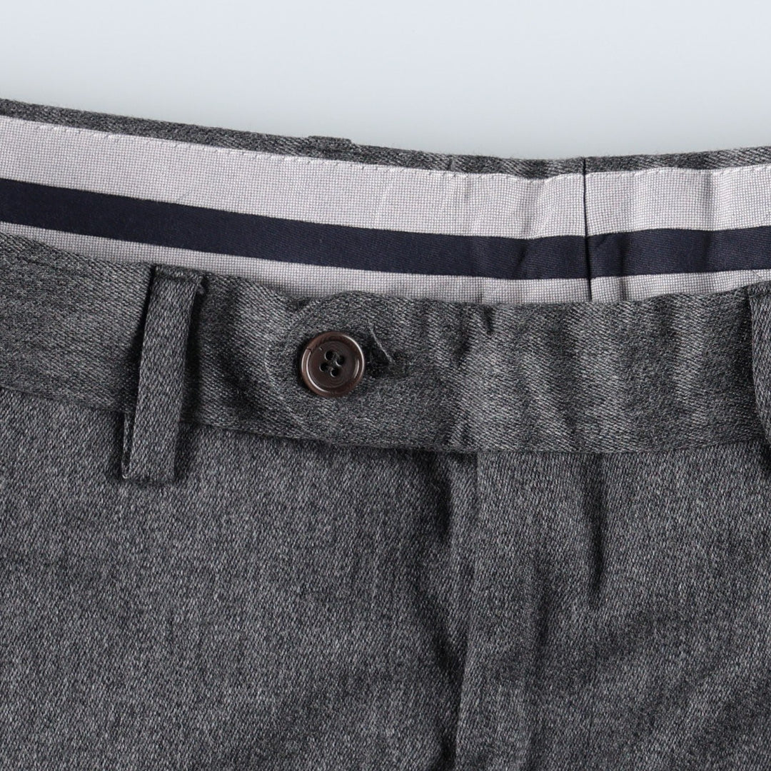 Valentino Lebole one-tuck wool trousers, men's size W36 (approx.) wool gray type Vintage Second Hand