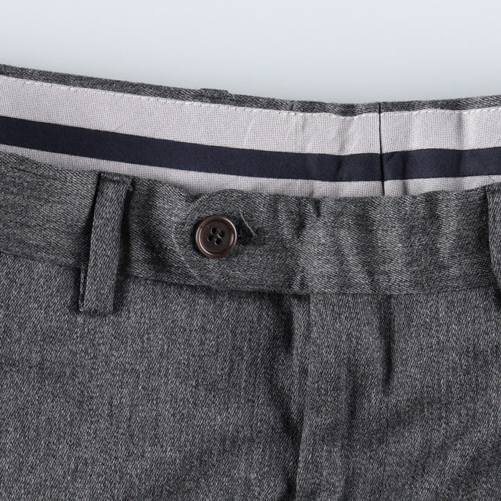 Valentino Lebole one-tuck wool trousers, men's size W36 (approx.) wool gray type Vintage Second Hand