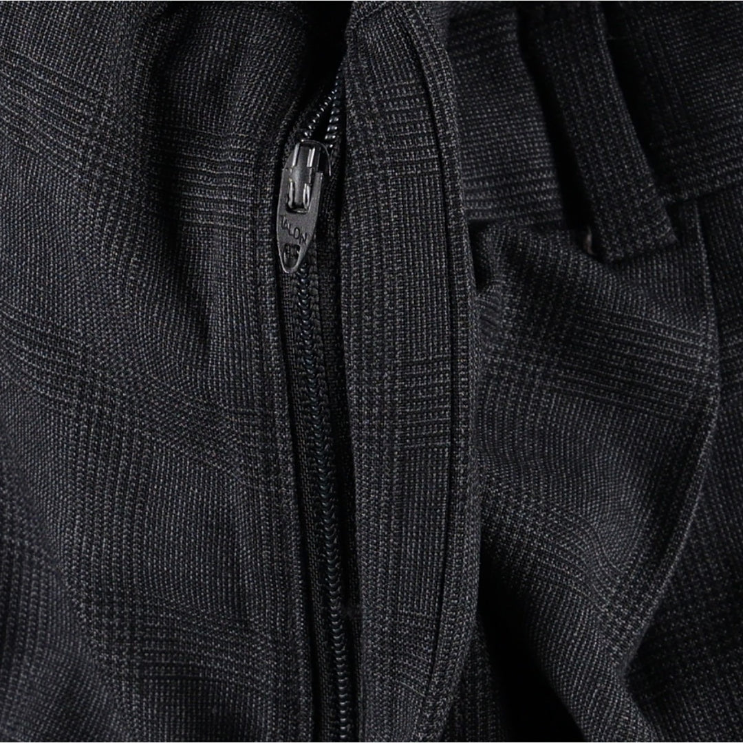 Burberry's Glen Plaid Two-Pleat Slacks Pants, Men's W32 (approx.), Vintage unclear Charcoal Vintage Second Hand