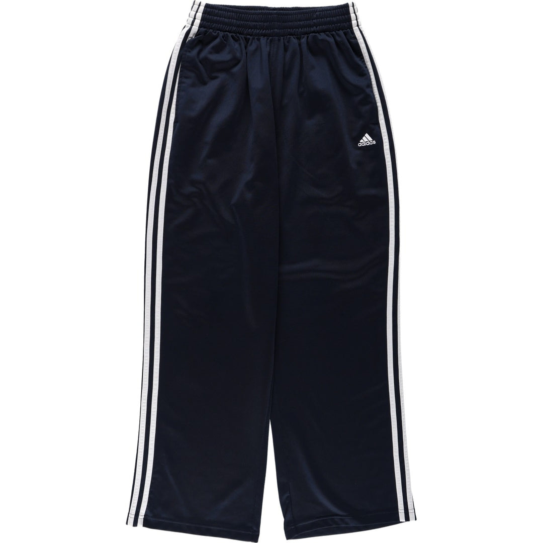 Adidas Track Pants, Men's Size M polyester black type Vintage Second Hand