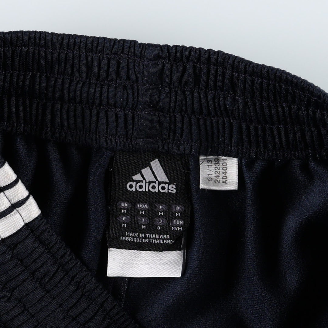 Adidas Track Pants, Men's Size M polyester black type Vintage Second Hand