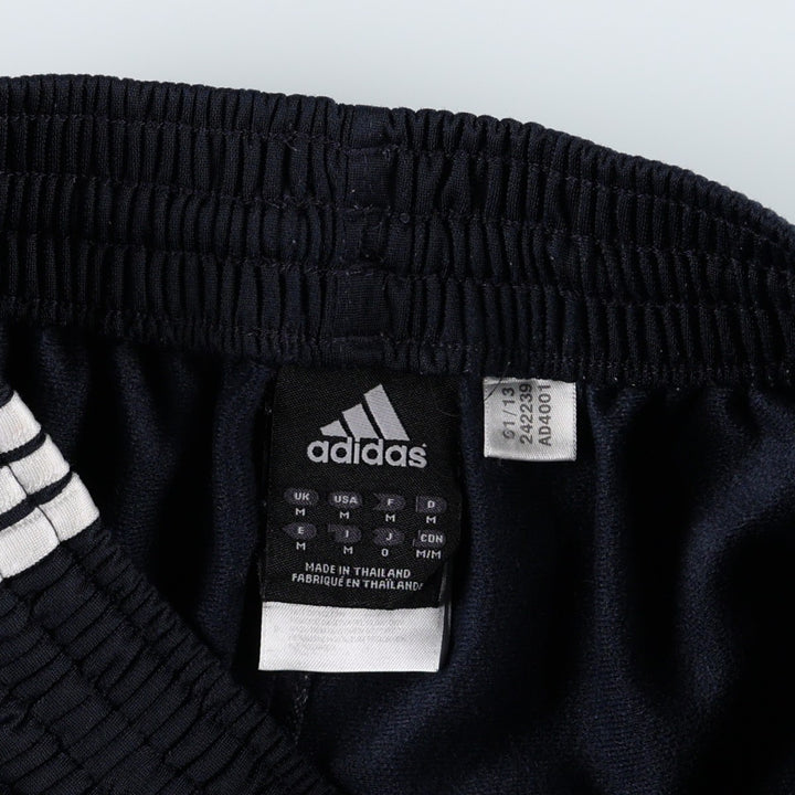 Adidas Track Pants, Men's Size M polyester black type Vintage Second Hand