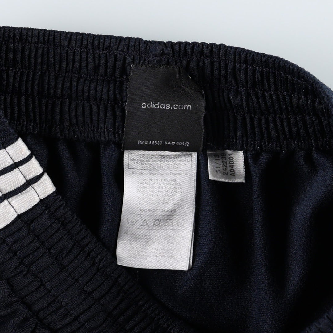 Adidas Track Pants, Men's Size M polyester black type Vintage Second Hand