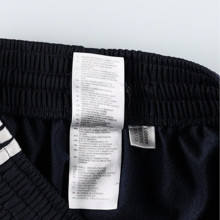 Adidas Track Pants, Men's Size M polyester black type Vintage Second Hand