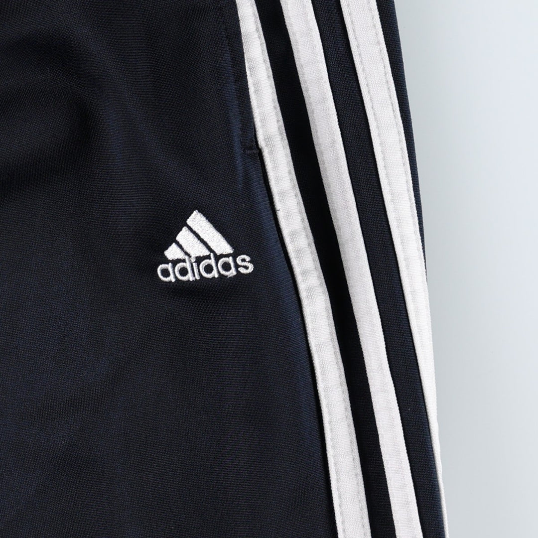Adidas Track Pants, Men's Size M polyester black type Vintage Second Hand