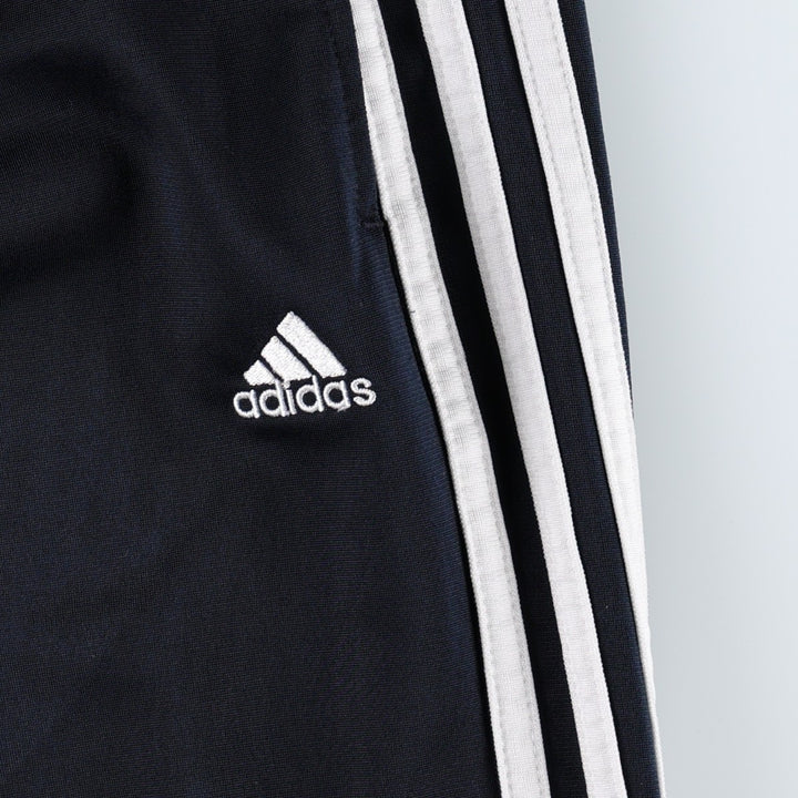 Adidas Track Pants, Men's Size M polyester black type Vintage Second Hand