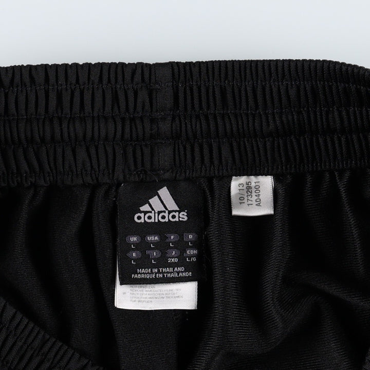 Adidas adidas jersey pants track pants men's size L polyester black type Vintage Second Hand