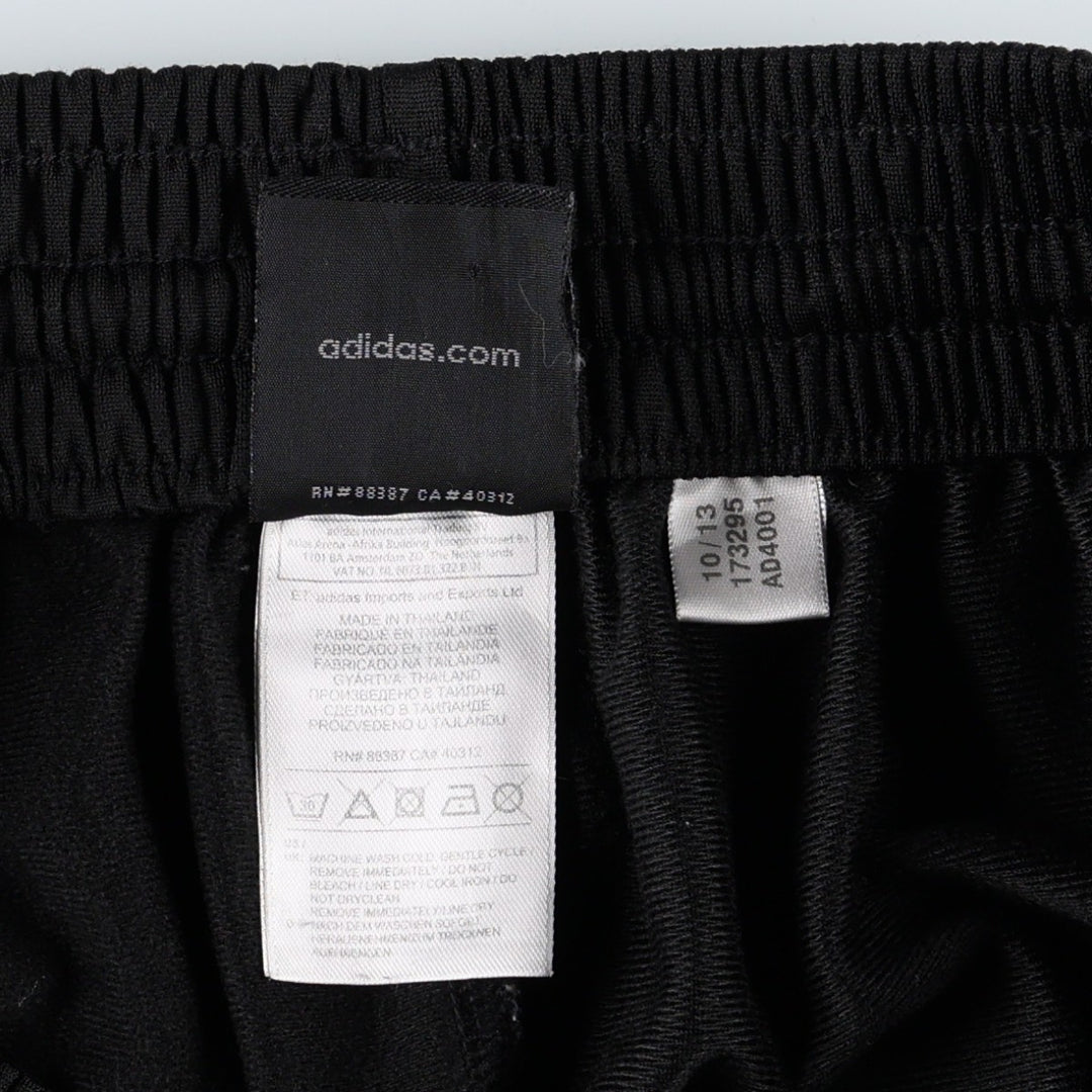 Adidas adidas jersey pants track pants men's size L polyester black type Vintage Second Hand