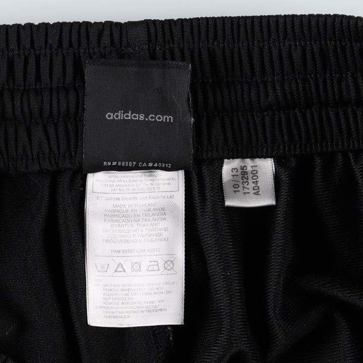 Adidas adidas jersey pants track pants men's size L polyester black type Vintage Second Hand