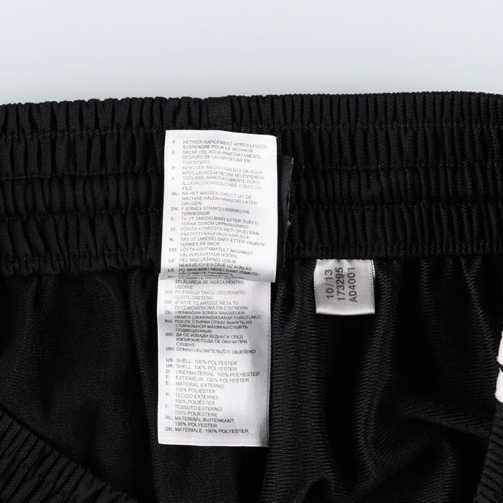 Adidas adidas jersey pants track pants men's size L polyester black type Vintage Second Hand