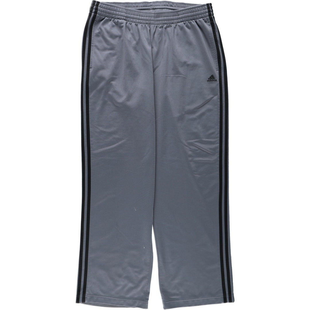Adidas adidas jersey pants track pants men's size L polyester gray type Vintage Second Hand