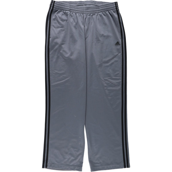 Adidas adidas jersey pants track pants men's size L polyester gray type Vintage Second Hand