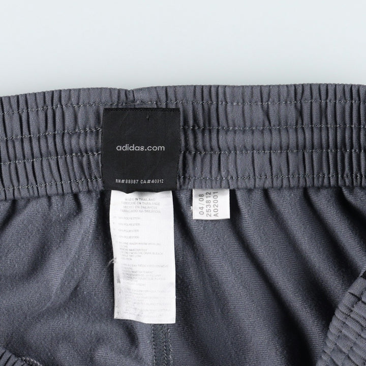 Adidas adidas jersey pants track pants men's size L polyester gray type Vintage Second Hand