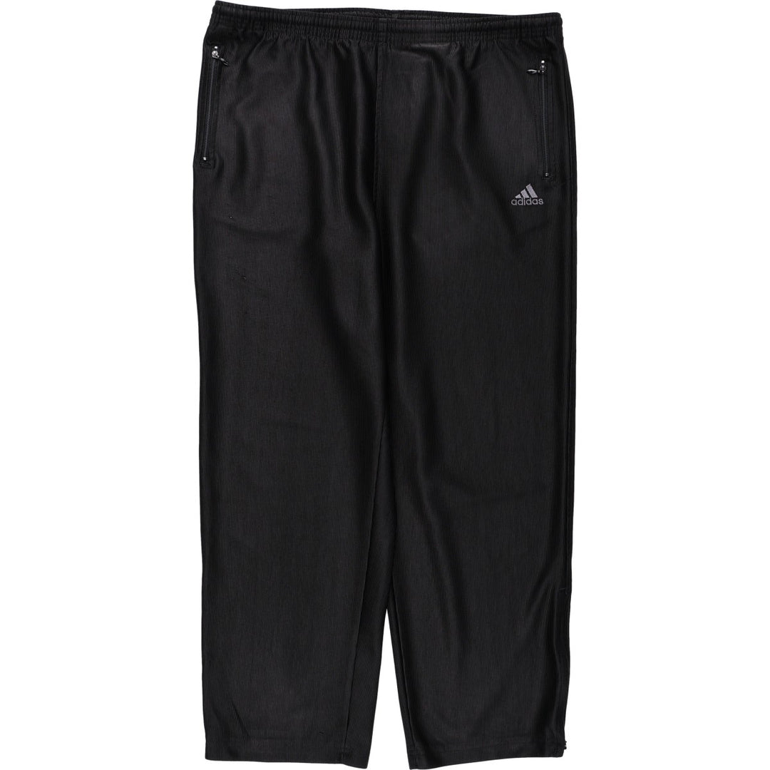 90'S Adidas track pants, men's size M (approx.) polyester black type Vintage Second Hand