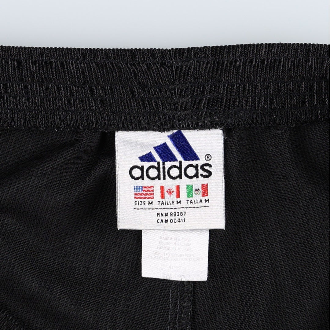 90'S Adidas track pants, men's size M (approx.) polyester black type Vintage Second Hand